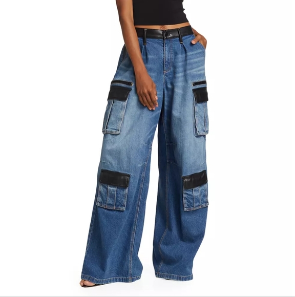 ALICE + OLIVIA Cargo Jeans - Picture 2 of 14